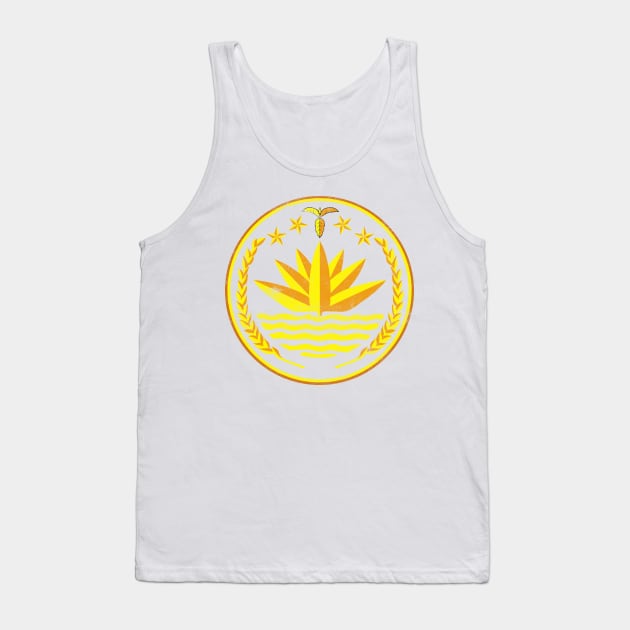 Bangladesh / Vintage Look Crest Design Tank Top by DankFutura